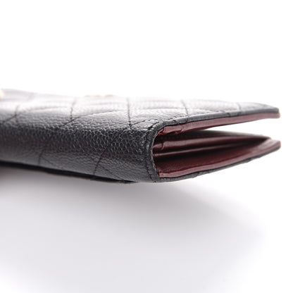 Chanel Caviar Quilted Yen Wallet Black 12 of 14