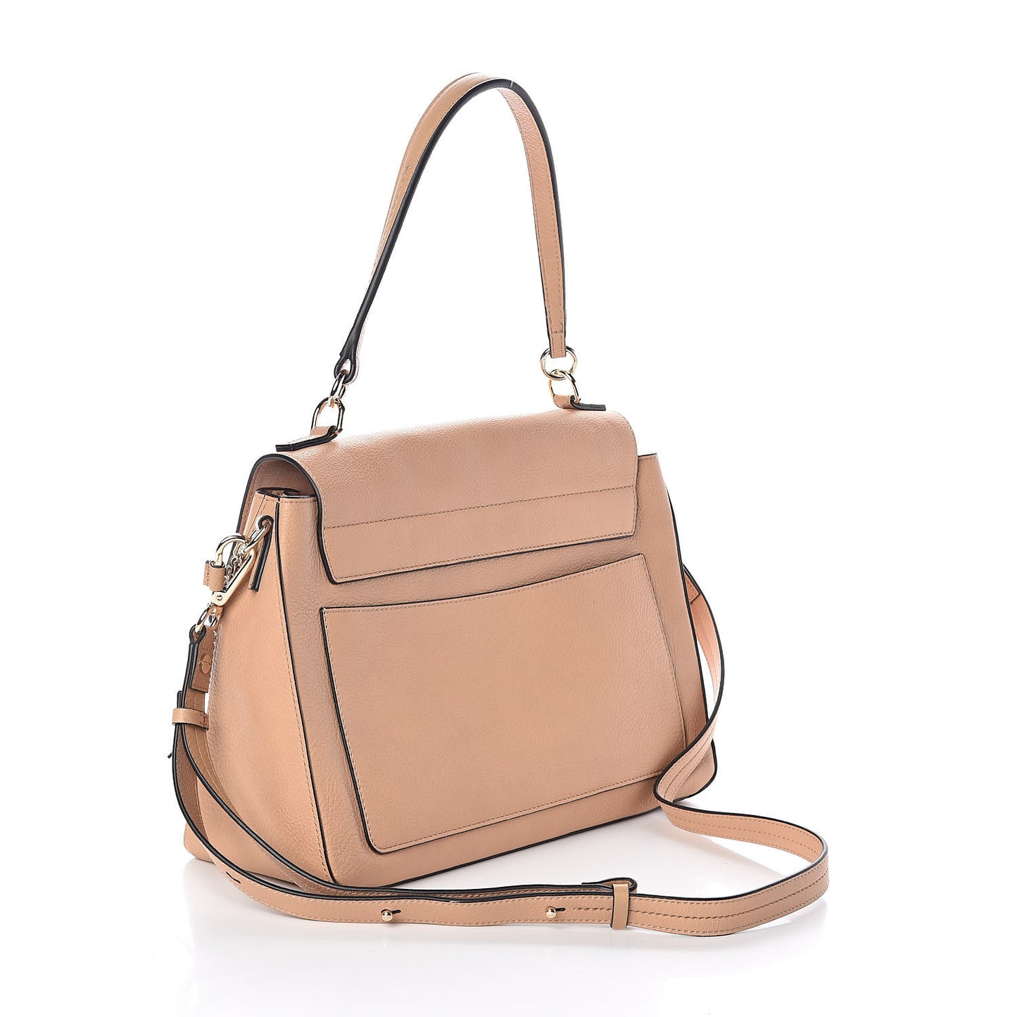 Calfskin Medium Faye Day Shoulder Bag Blush Nude