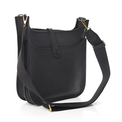 Hermes Taurillon Clemence Evelyne III PM Black 3 of 10