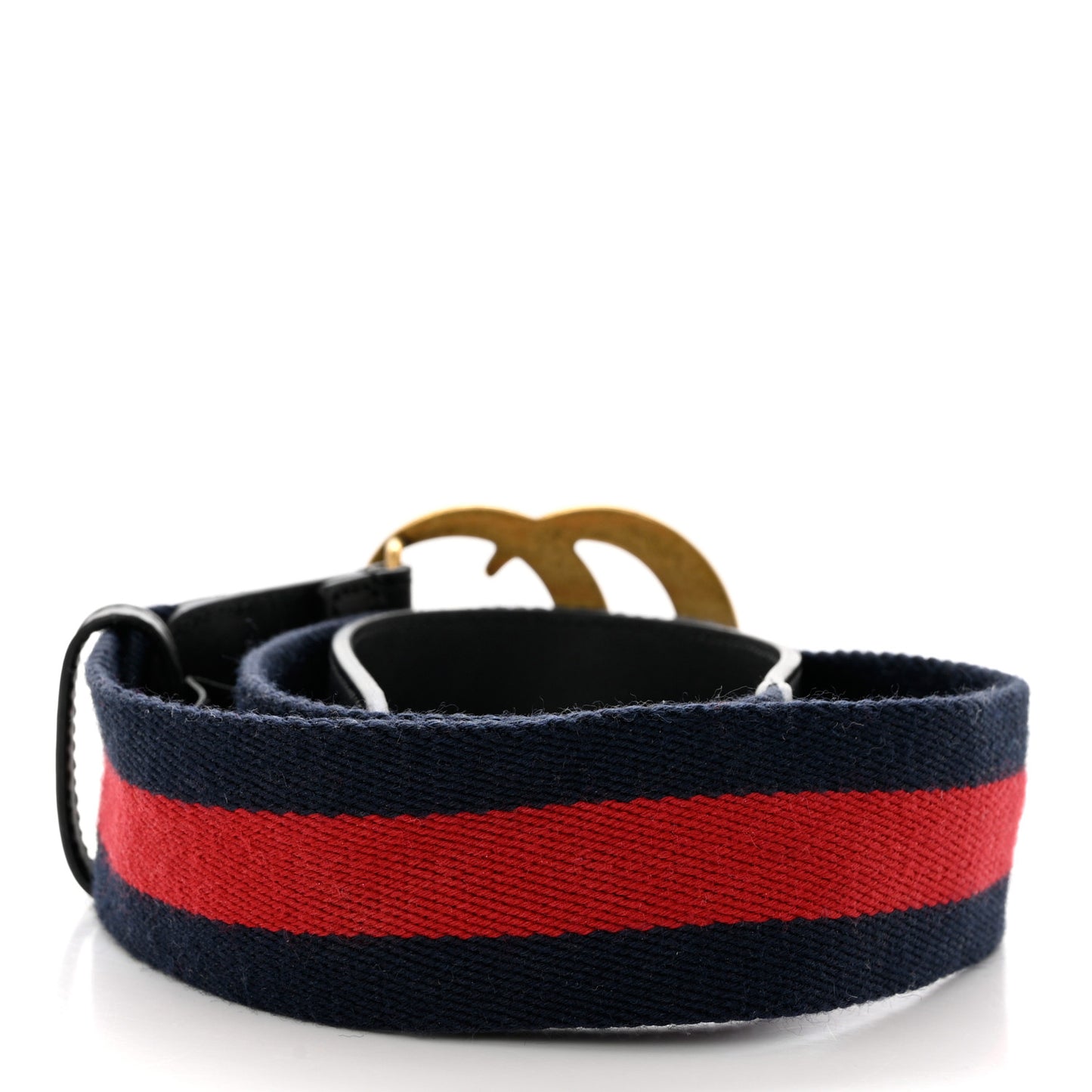 Nylon Calfskin Double G Web 40mm Belt 80 32 Blue Red Black
