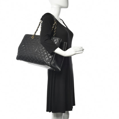 Chanel Caviar Quilted XL Grand Shopping Tote GST Black 2 of 11