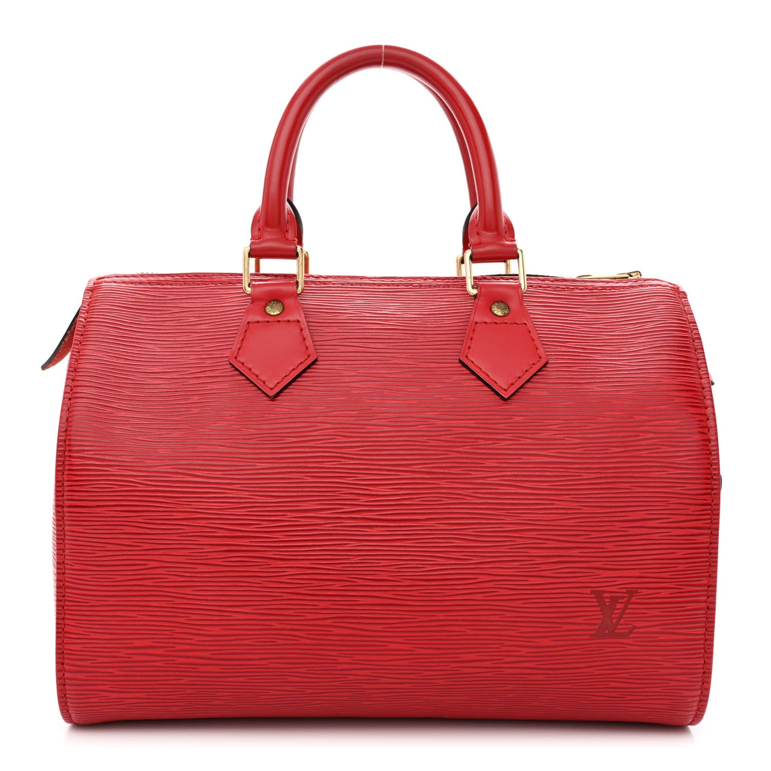 Louis Vuitton Epi Speedy 25 Castillan Red 1 of 11