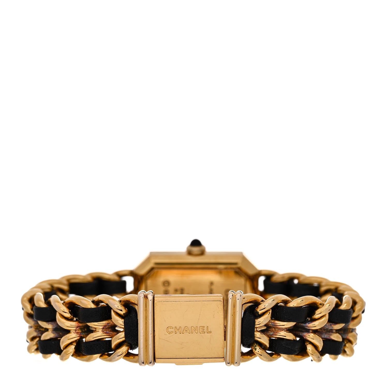 Chanel Stainless Steel Lambskin 20mm Chain Premiere Quartz Watch Gold M 3 of 4