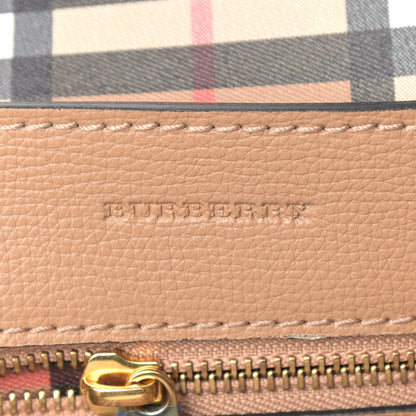 Burberry Calfskin Crest Embossed Small Tote Light Camel 6 of 11