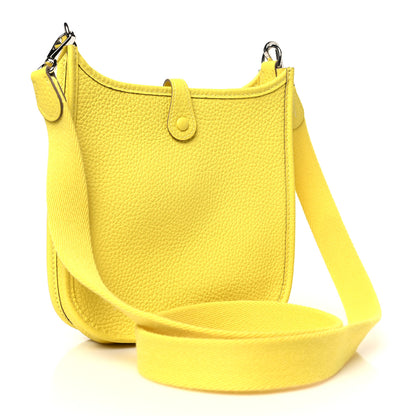 Hermes Taurillon Clemence Evelyne TPM Lime 3 of 10