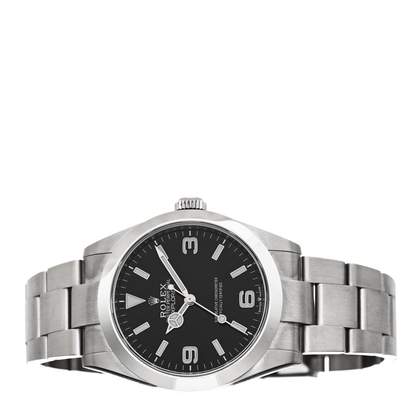 Stainless Steel 40mm Oyster Perpetual Explorer Watch Black 224270