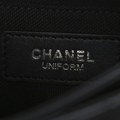 Chanel Calfskin Quilted CC Uniform Flap Belt Bag Black 6 of 11
