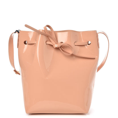 Mansur Gavriel Patent Calfskin Mini Bucket Rosa 1 of 7