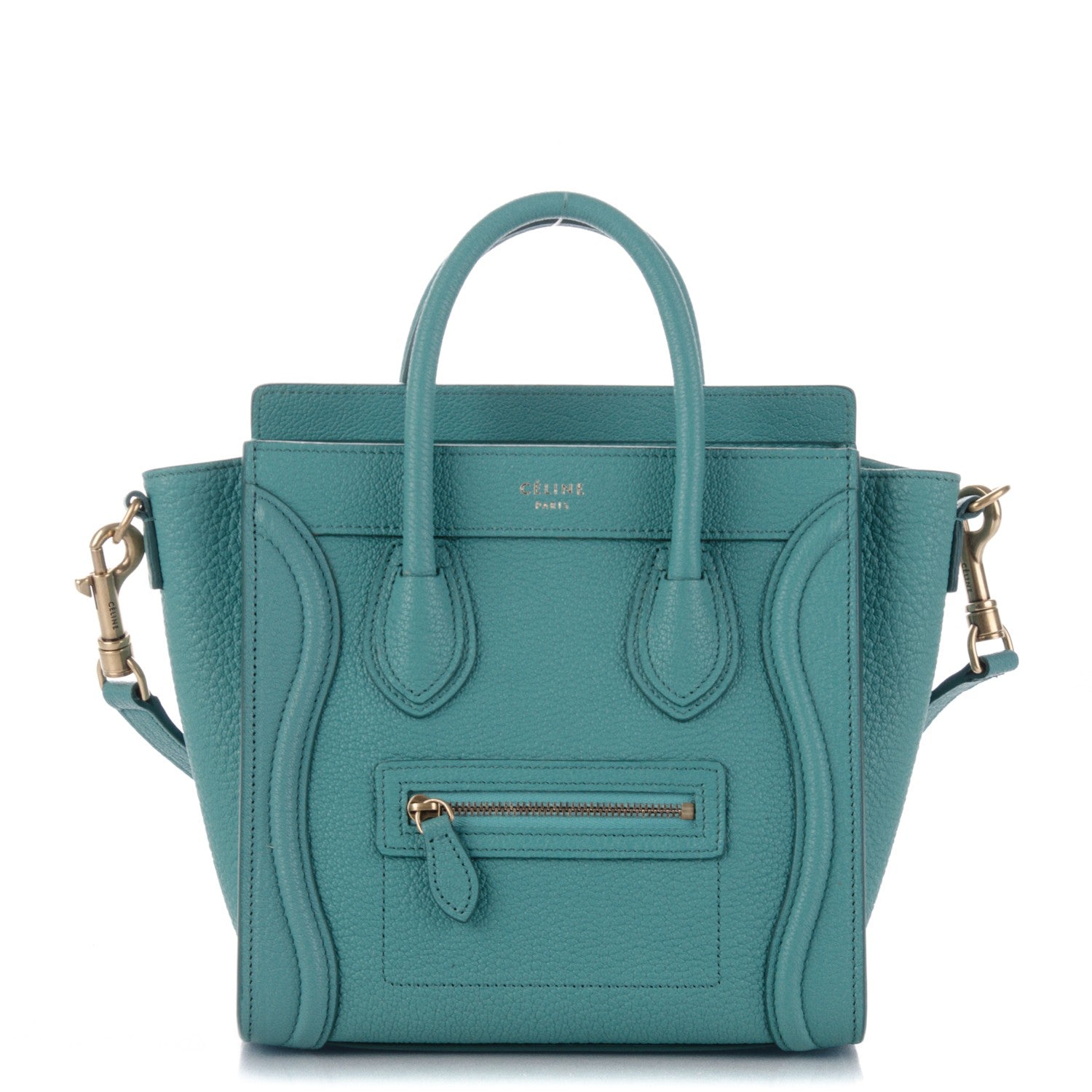 Celine Goatskin Nano Luggage Antarctic 1 of 8