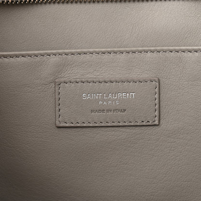 Saint Laurent Calfskin Small Monogram Cabas Grey 6 of 12