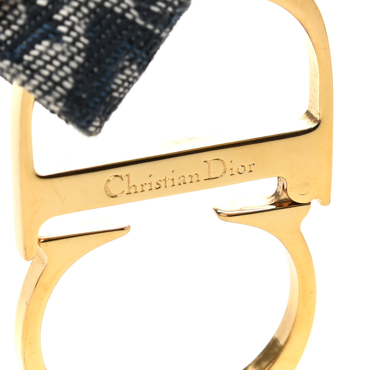 Christian Dior Monogram CD Belt 80 Blue 4 of 4