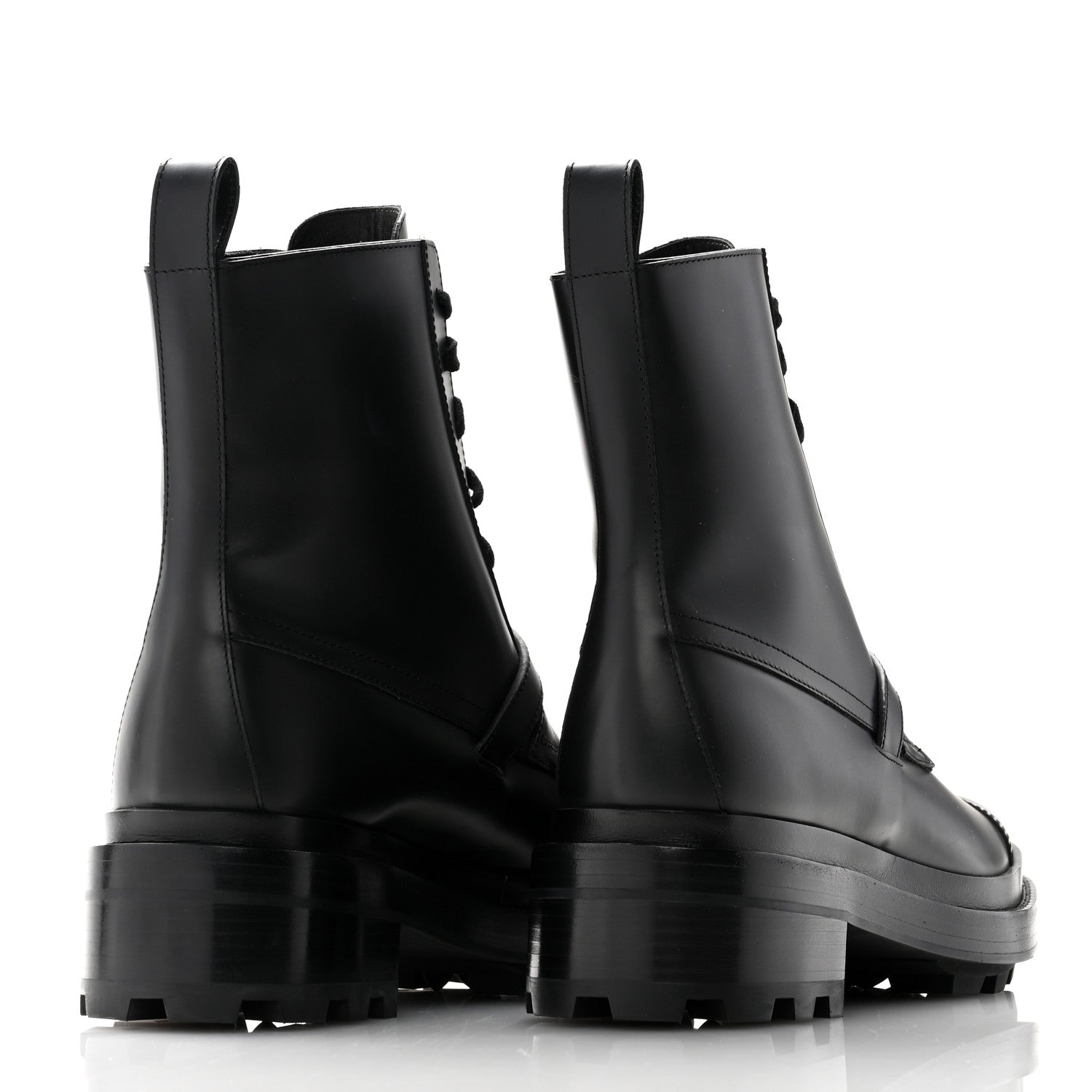 Hermes Glossed Calfskin Funk Ankle Boots 38.5 Black 4 of 10