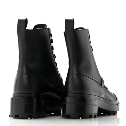 Hermes Glossed Calfskin Funk Ankle Boots 38.5 Black 4 of 10