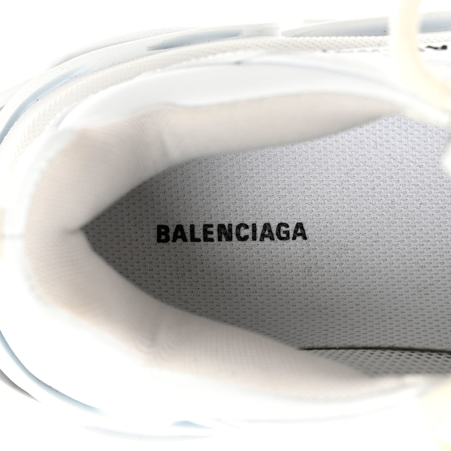 Fabric Mesh Womens Triple S Sneakers 37 White