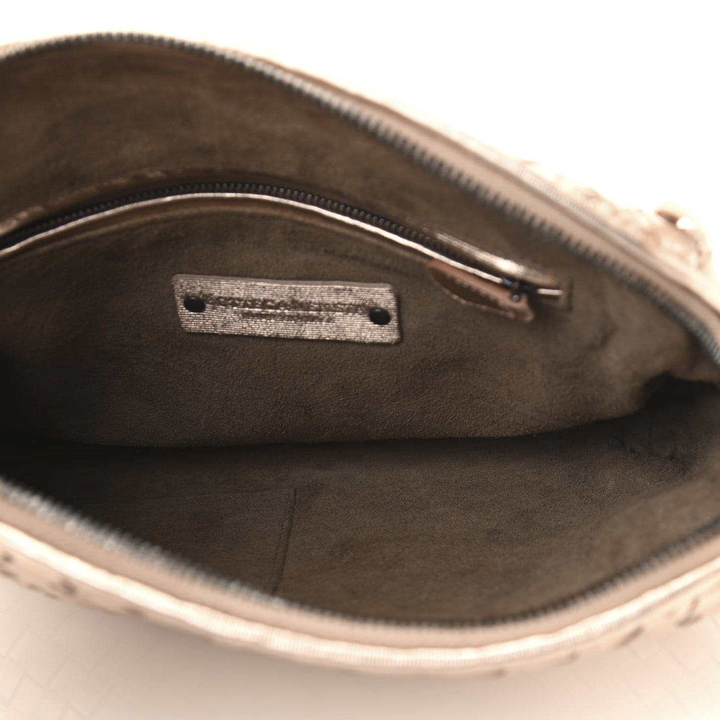 Metallic Grosgrain Intrecciato Nodini Crossbody Messenger Copper