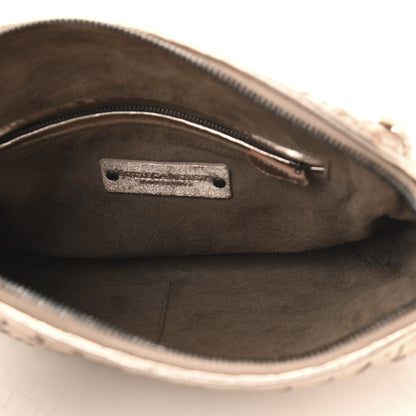 Bottega Veneta Metallic Grosgrain Intrecciato Nodini Crossbody Messenger Copper 5 of 10