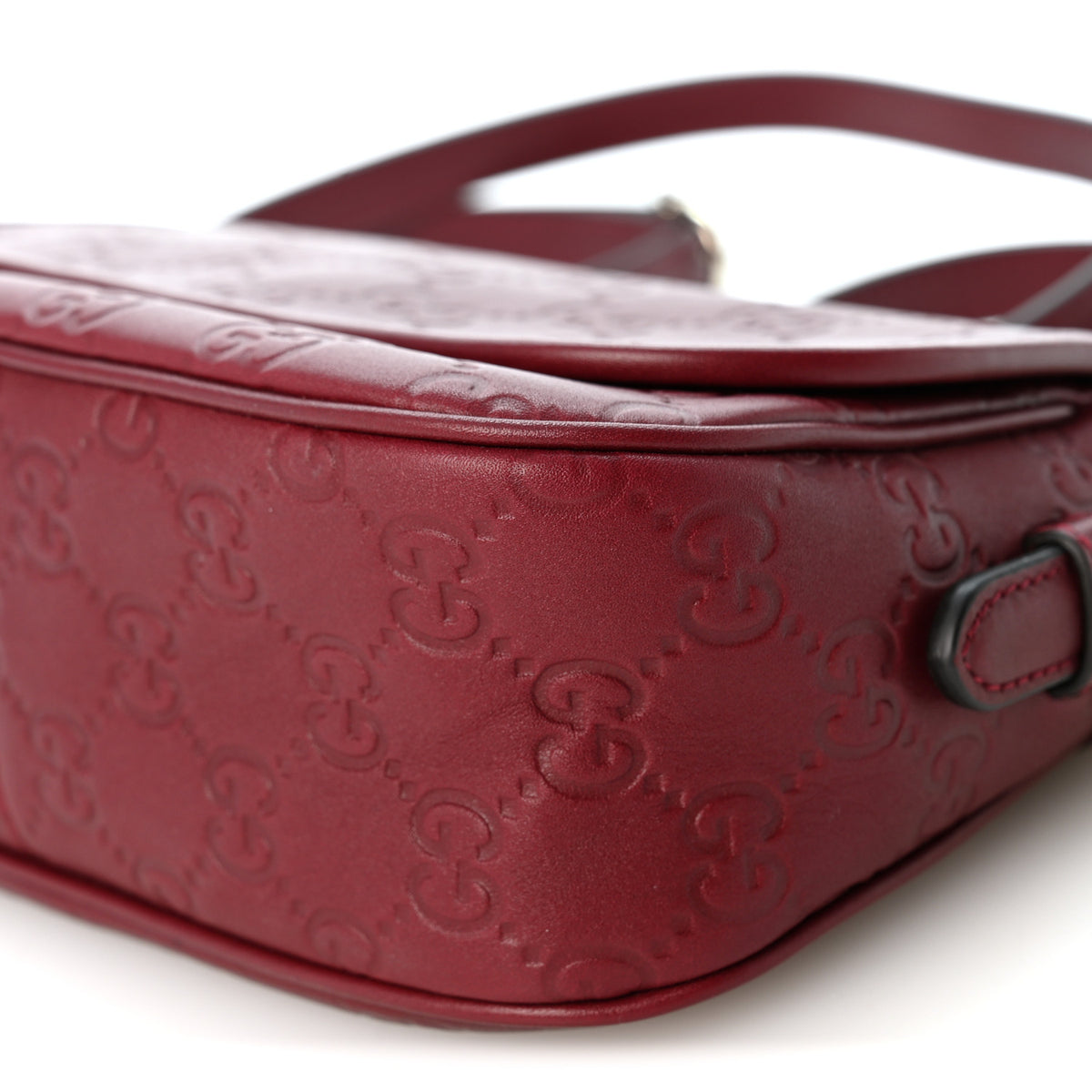 GG Calfskin Embossed Emblem Arabella Bag Rose Ancora