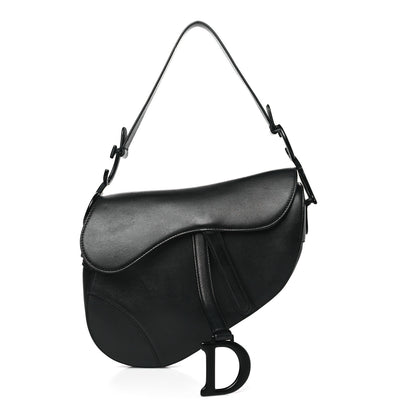 Christian Dior Ultra Matte Calfskin Saddle Bag Black 1 of 16
