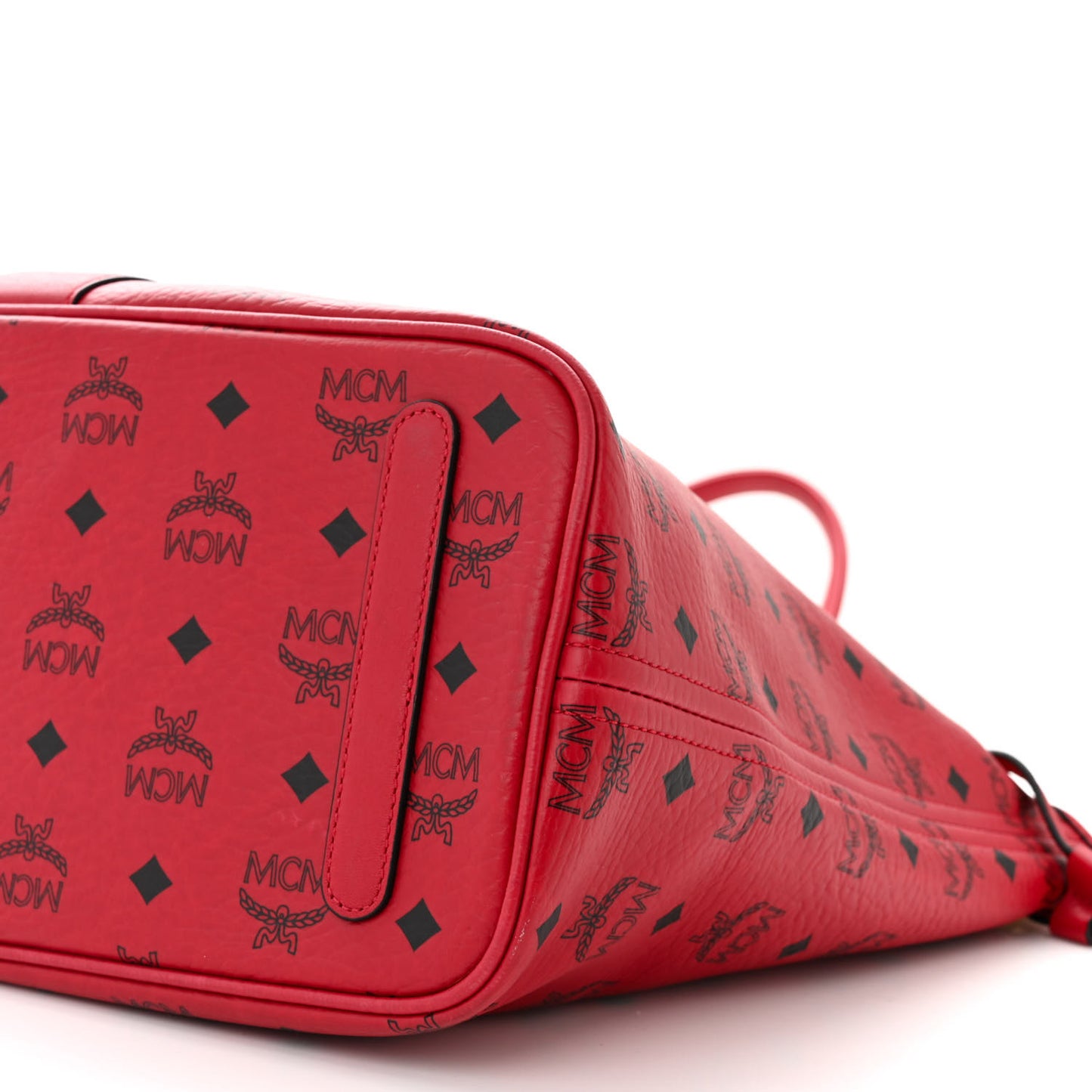 Visetos Medium Liz Reversible Shopper Tote Ruby Red