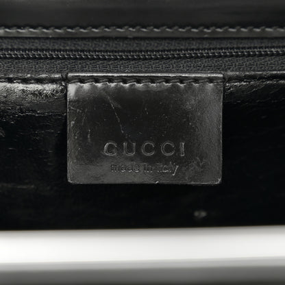 Gucci Shiny Calfskin Shoulder Bag Black 6 of 12