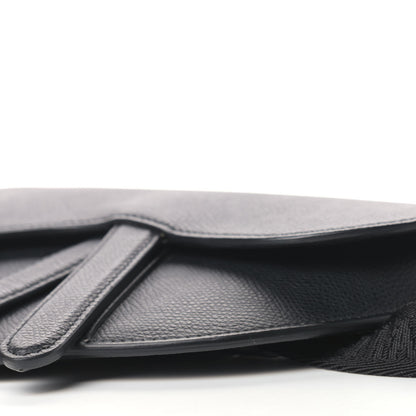 Christian Dior Grained Calfskin Saddle Belt Bag Black 8 of 9