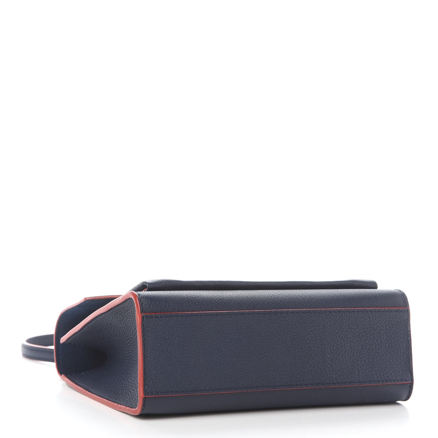 Soft Calfskin Mylockme Chain Bag BB Marine Rouge