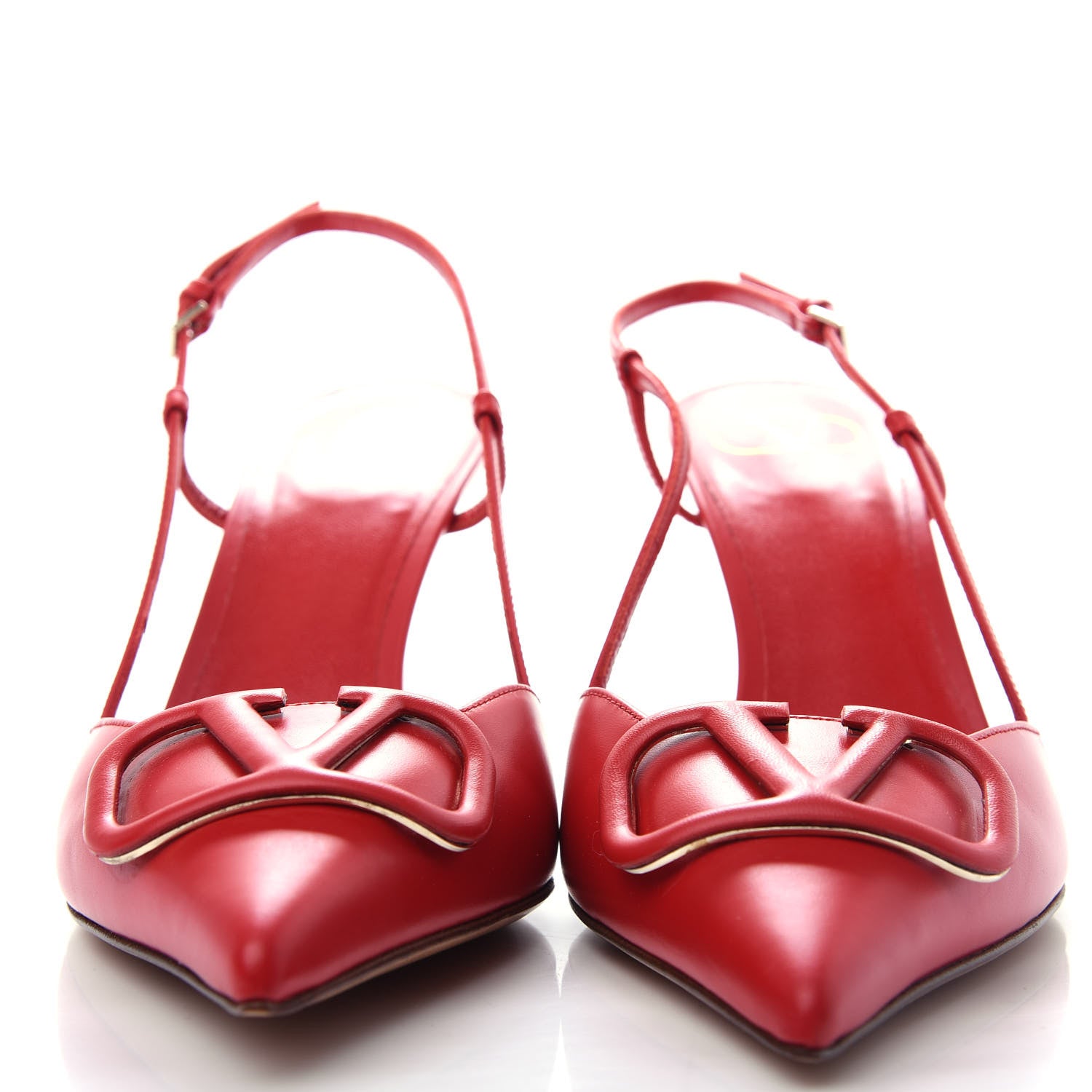 Valentino Garavani Calfskin Tonal Vlogo Slingback 80mm Pumps 41 Rouge Pur 2 of 11