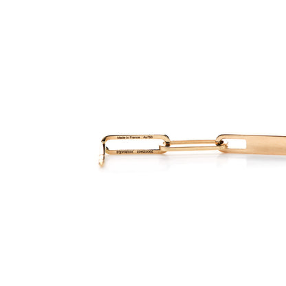 Hermes 18K Yellow Gold TPM Kelly Chaine Earrings 5 of 6
