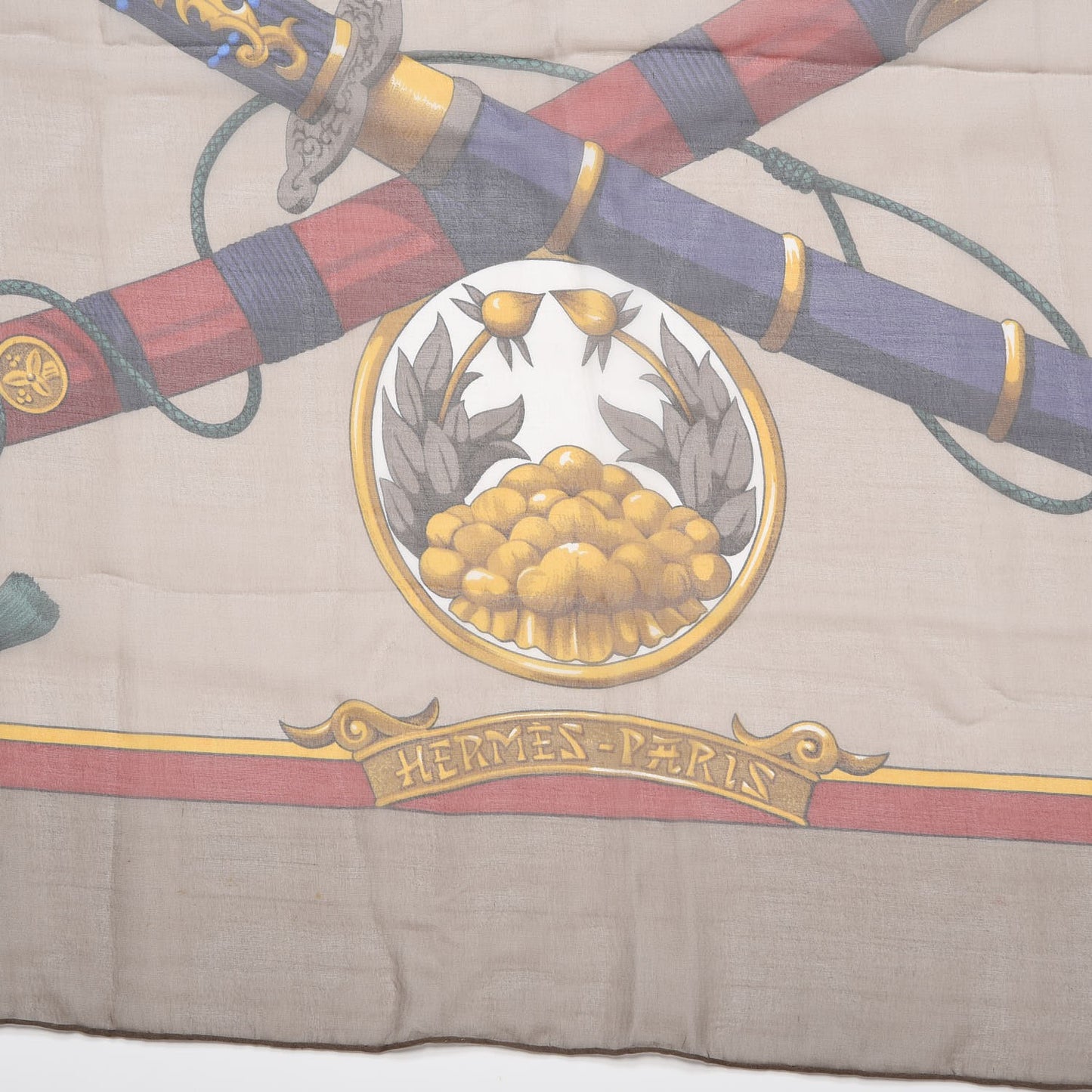 Silk Chiffon Daimyo Princes Du Soleil Levant Shawl 140