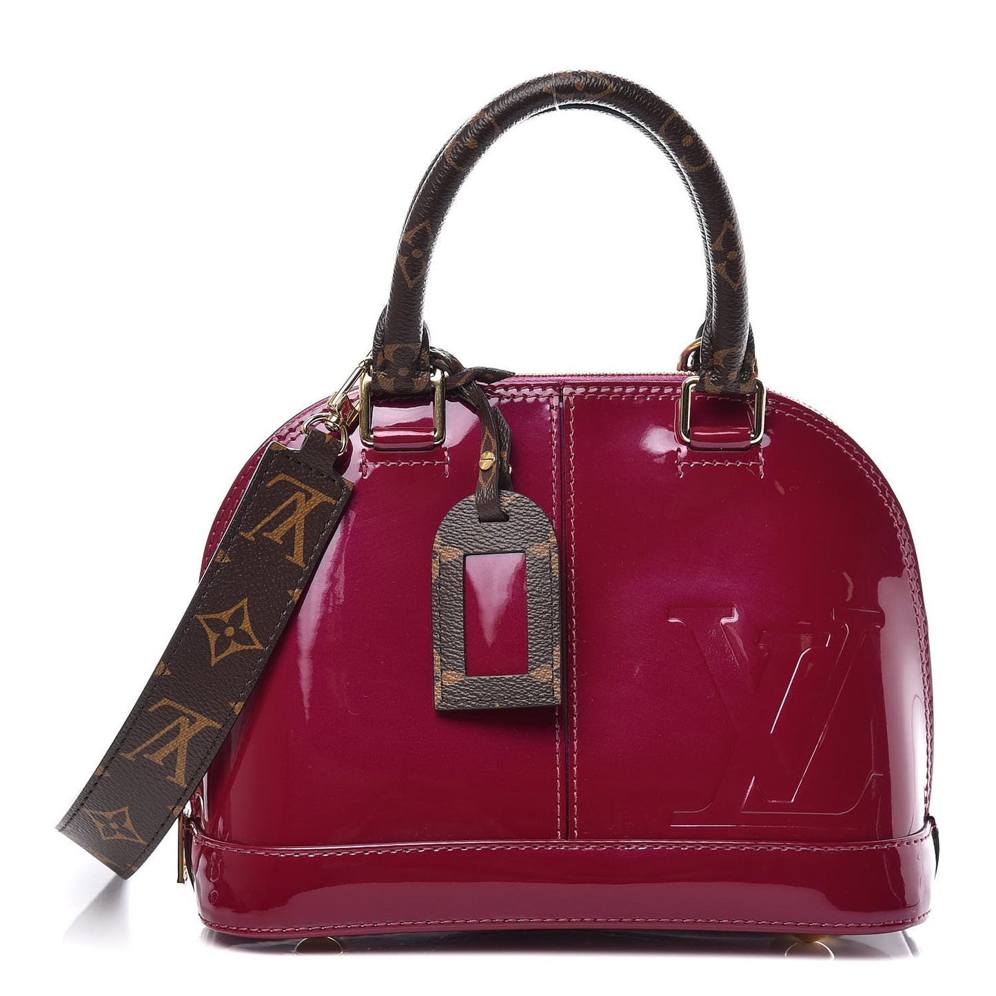Patent Monogram Alma BB Magenta