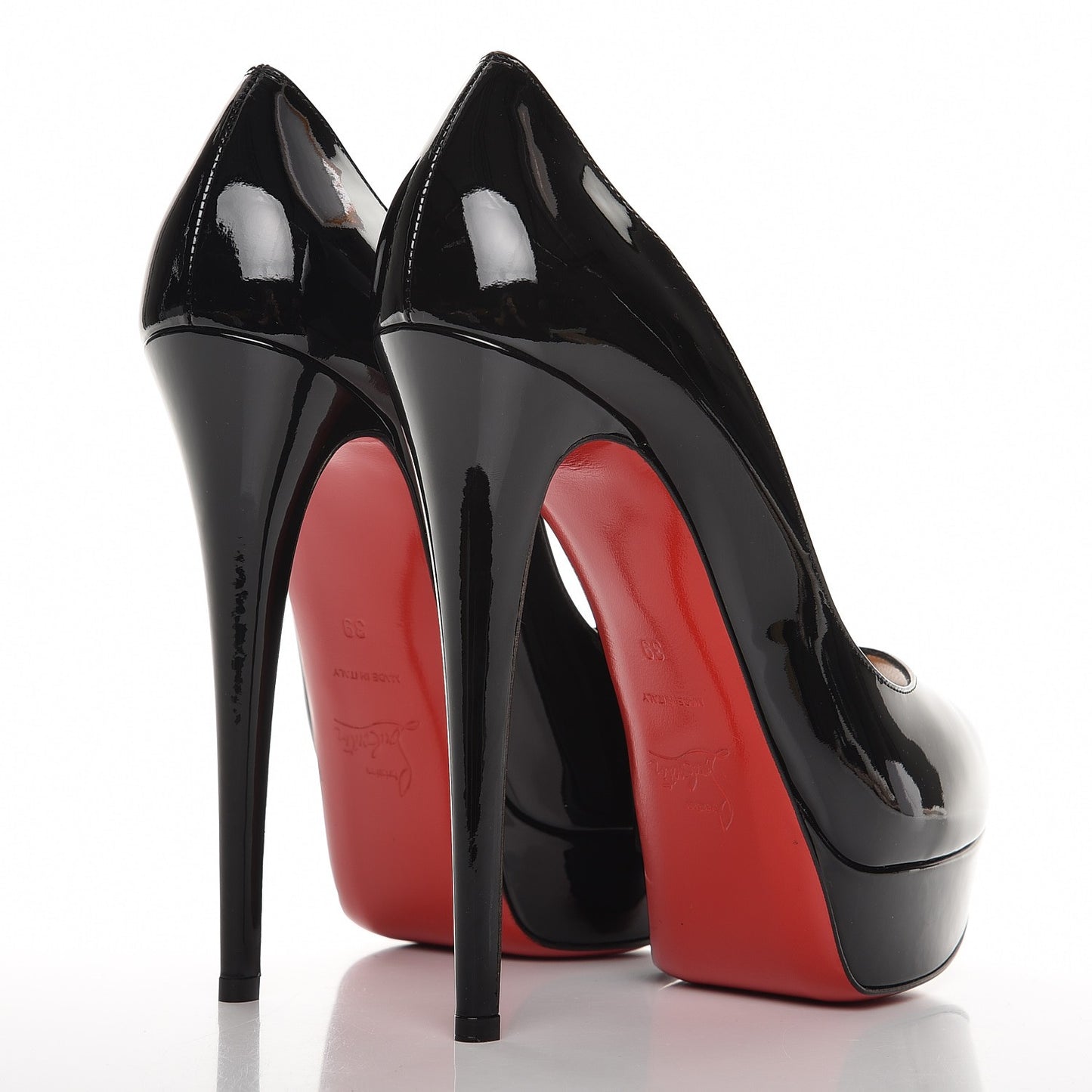 Patent Lady Peep 150 Pumps 39 Black