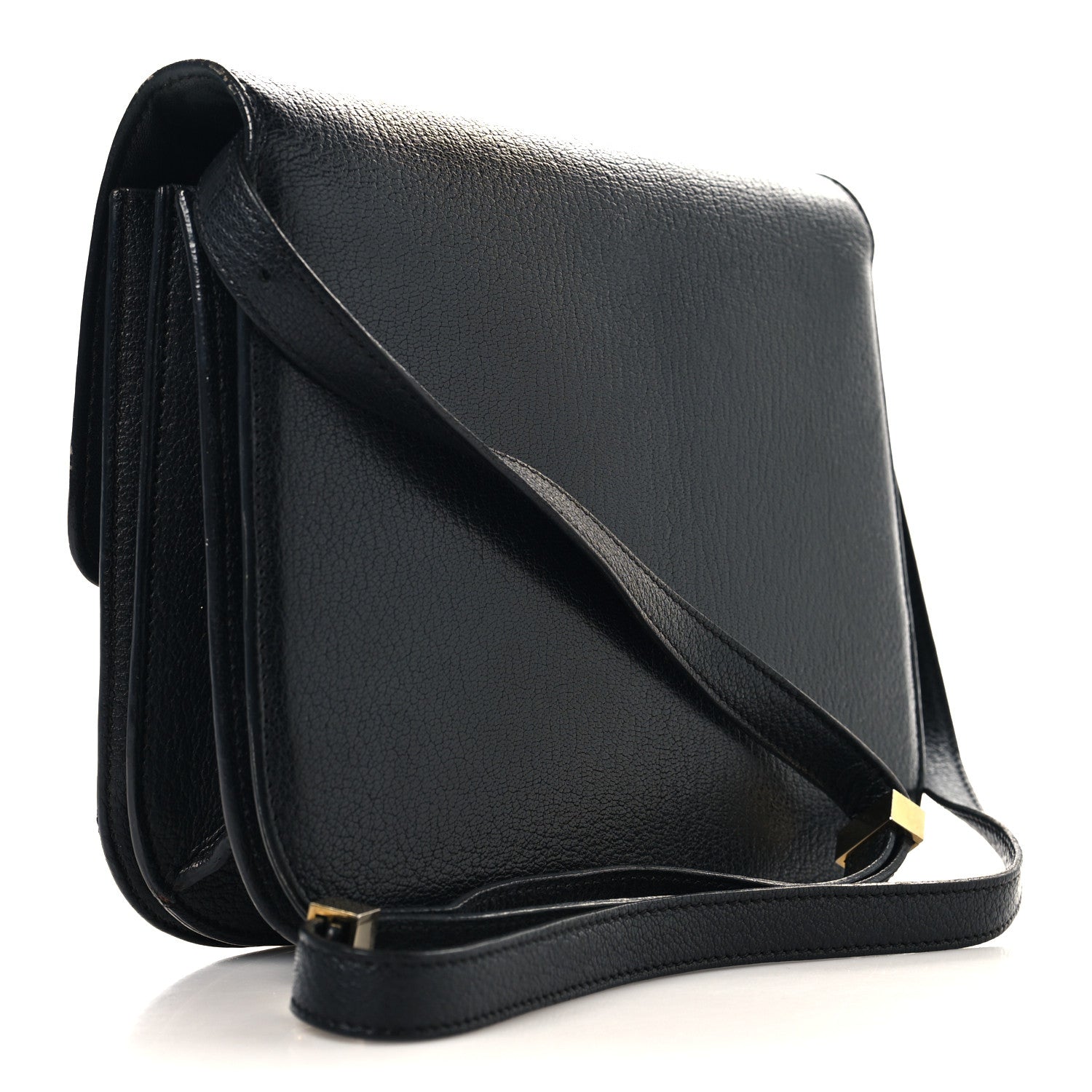 Celine Goatskin Medium Classic Box Flap Bag Black 3 of 15