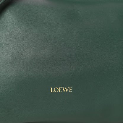 Loewe Calfskin Mini Flamenco Knot Clutch Vetiver 8 of 10