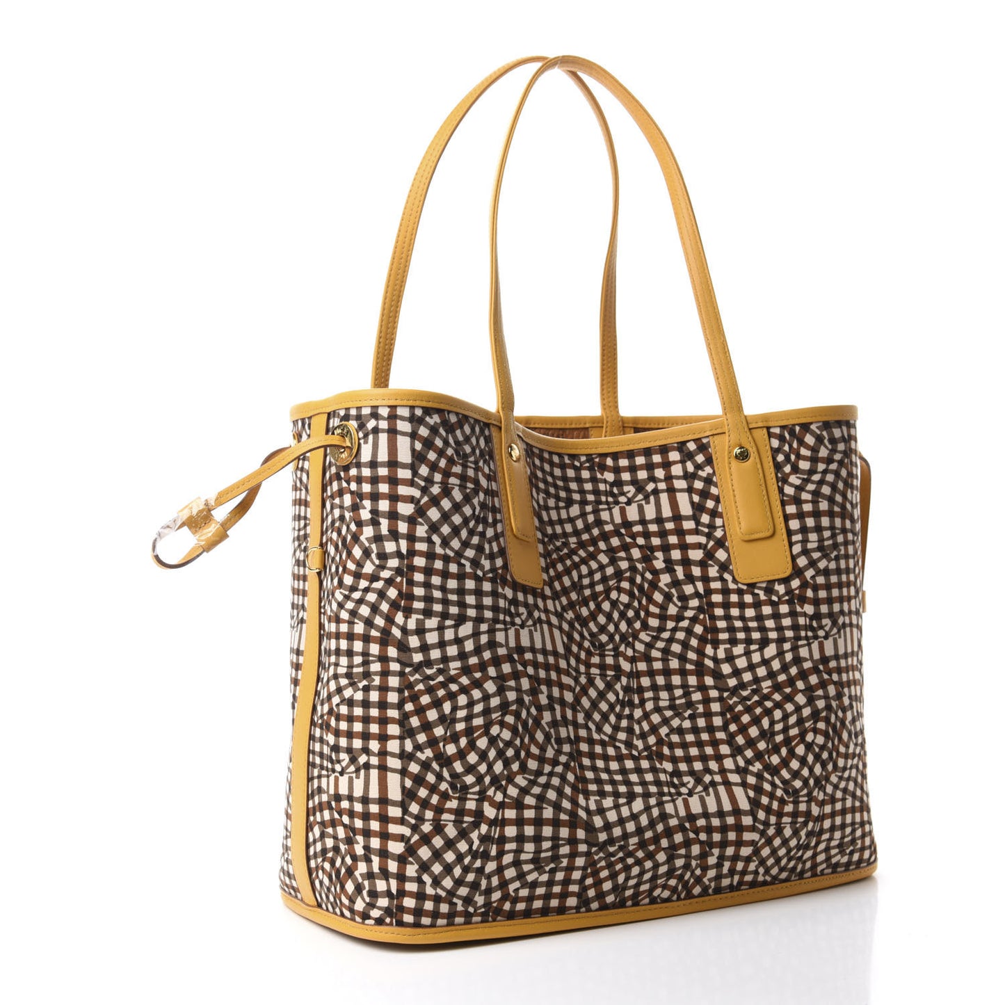 Visetos Medium Liz Reversible Shopper Tote Cognac Yellow