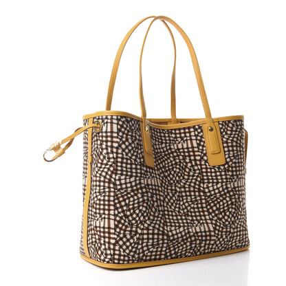 MCM Visetos Medium Liz Reversible Shopper Tote Cognac Yellow 10 of 15