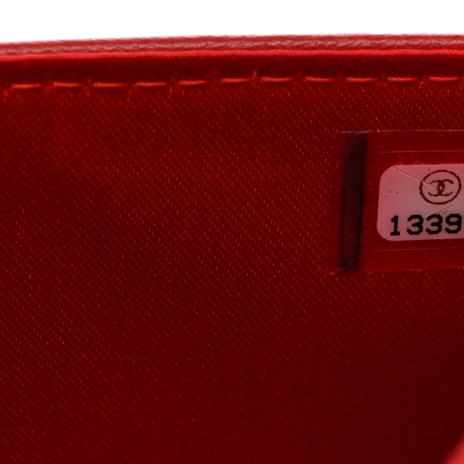 Chanel Lambskin Camellia Embossed Wallet On Chain WOC Red 8 of 16