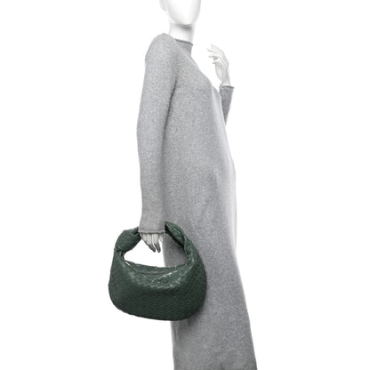 Bottega Veneta Nappa Intrecciato Teen Jodie Hobo Aloe 2 of 11