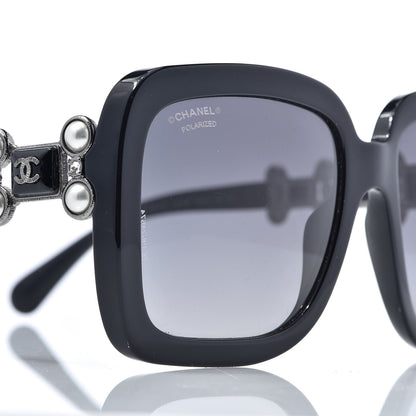 Chanel Pearl Crystal Bijoux Polarized Sunglasses 5335-B-A Black 7 of 8