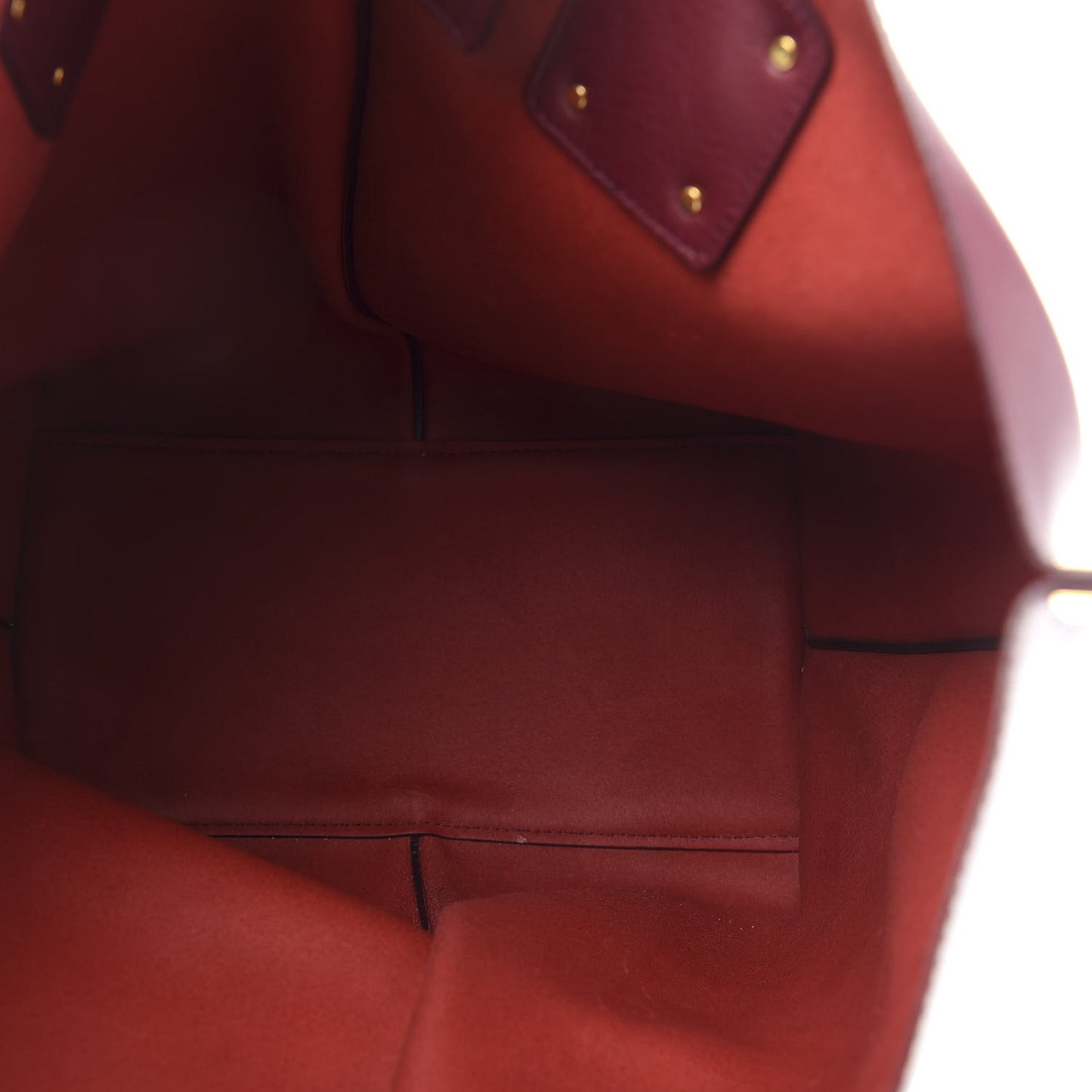 Smooth Calfskin Medium Vick Tote Burnt Brown