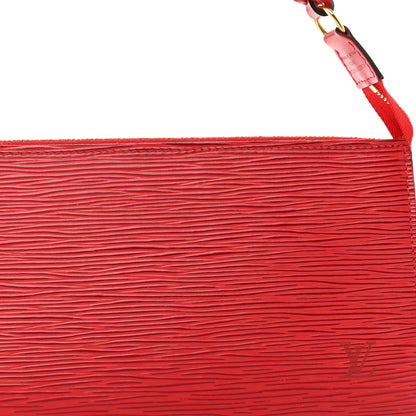 Louis Vuitton Epi Pochette Accessories 21 Castillan Red 7 of 10