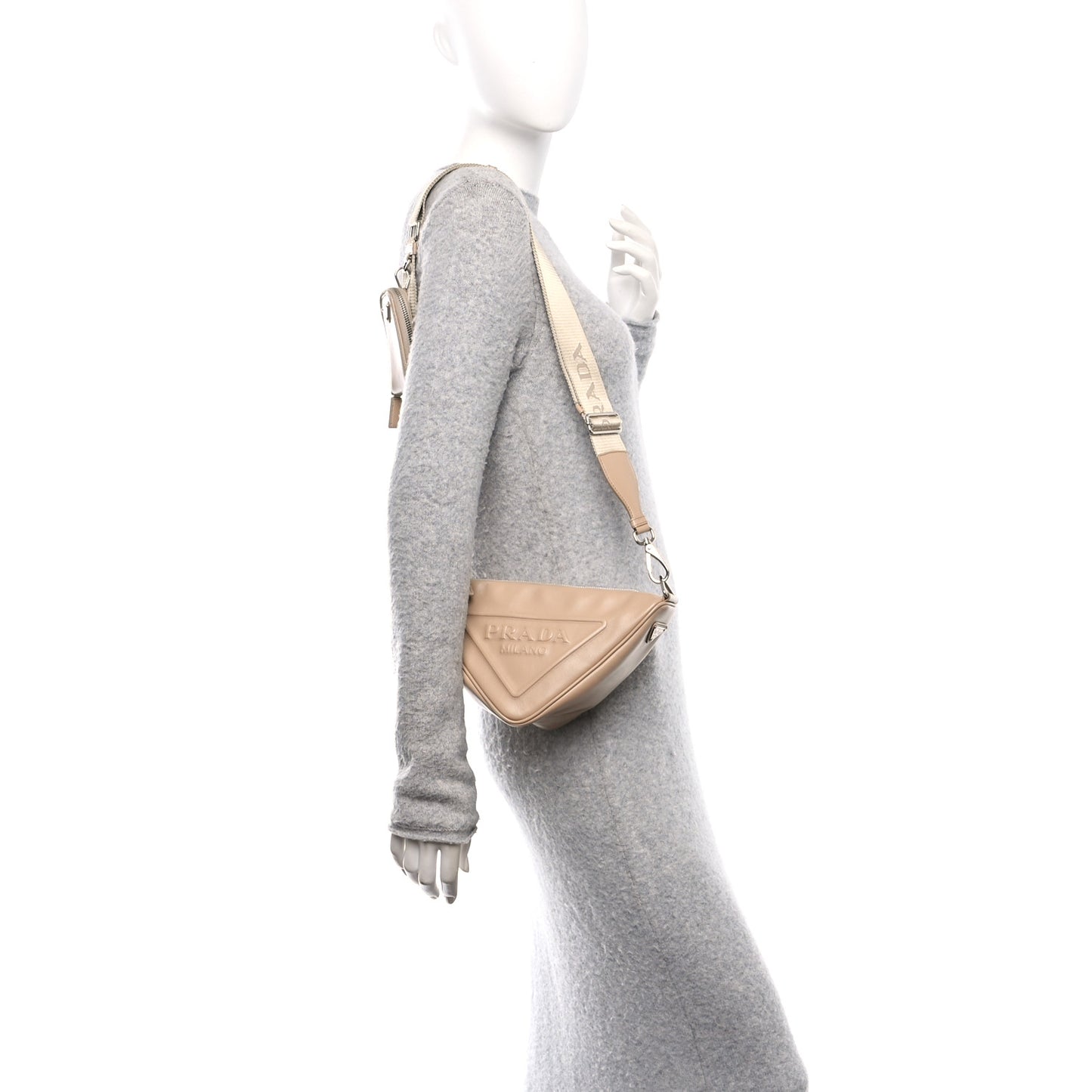 Grace Lux Triangle Shoulder Bag Sabbia
