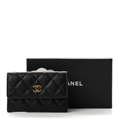Chanel Caviar Quilted Flap Card Holder Black 9 of 9