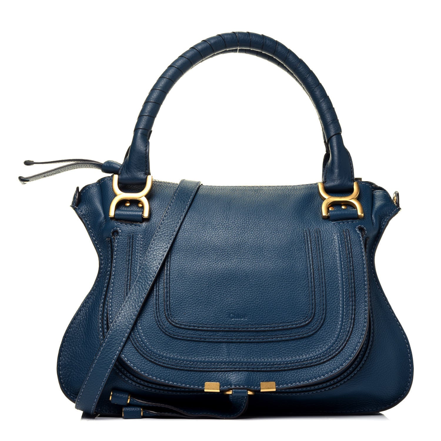 Chloe Calfskin Medium Marcie Satchel Navy Ink 1 of 10