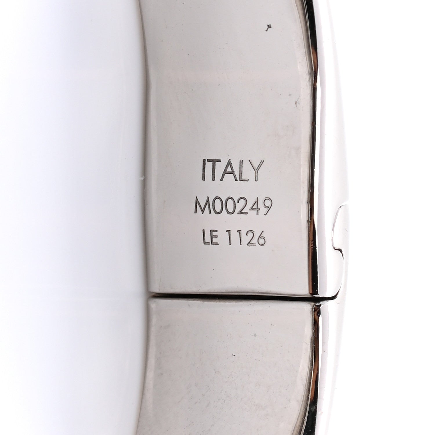 Louis Vuitton Palladium Monogram Nanogram Cuff S Silver 6 of 7