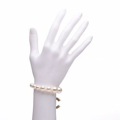 Chanel Pearl Crystal CC Bracelet Gold 2 of 5
