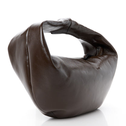 Khaite Crackle Patent Medium Olivia Hobo Chestnut 3 of 10