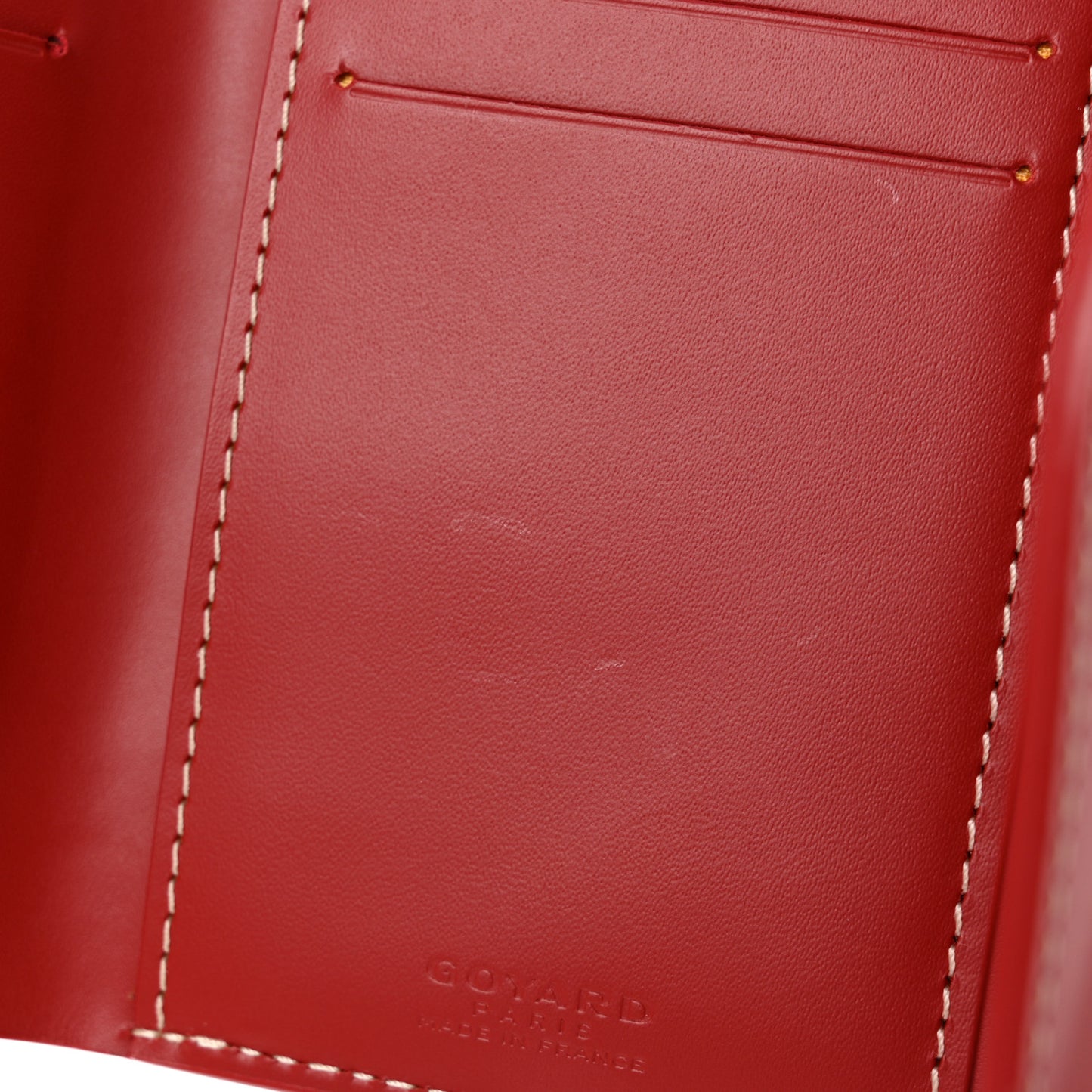 Goyardine Saint-Gabriel Compact Wallet Red