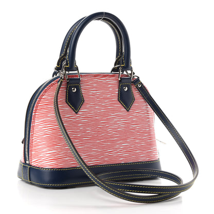 Louis Vuitton Epi Alma BB Denim Red 2 of 8