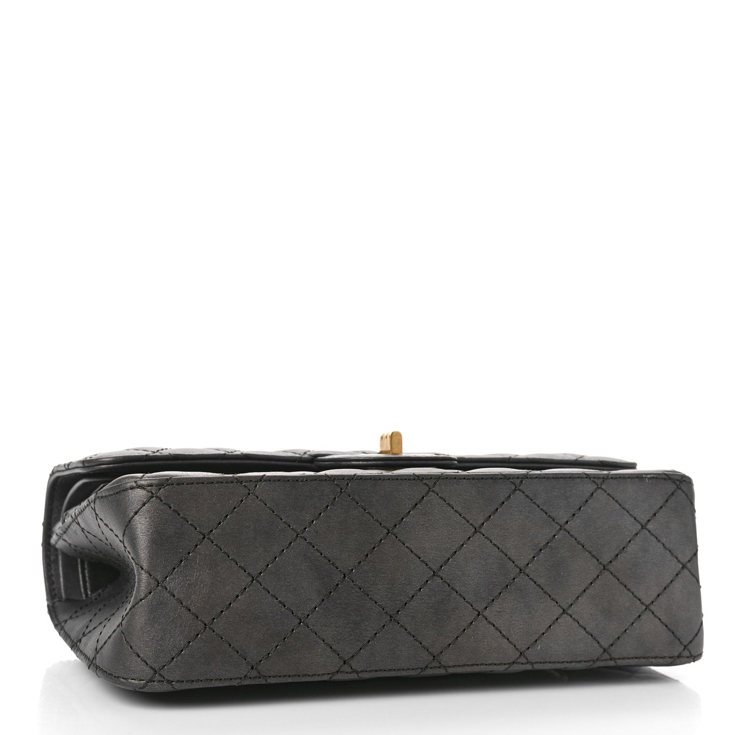 Metallic Calfskin Quilted 2.55 Reissue 225 Flap Charcoal