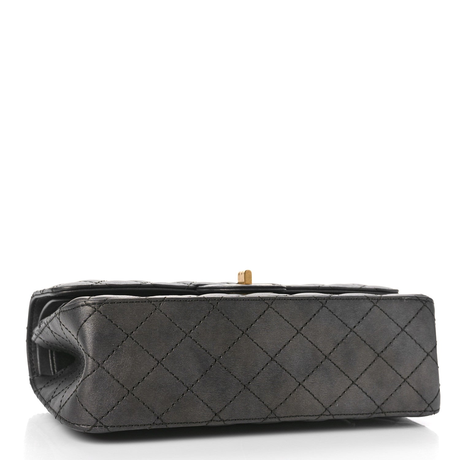 Chanel Metallic Calfskin Quilted 2.55 Reissue 225 Flap Charcoal 4 of 9